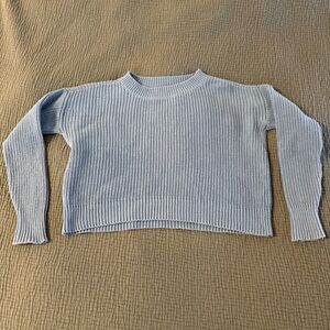 Toad&Co Bianca II Sweater Glacier Blue Crew Neck Sweater